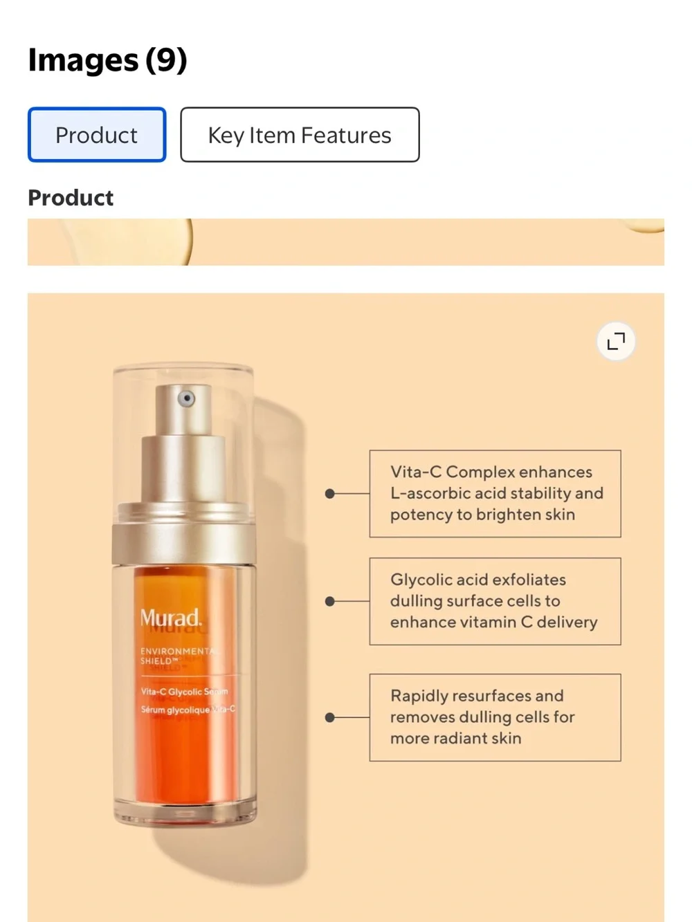 Murad Vita‑C Glycolic Serum (1.0 fl oz/30 ml)